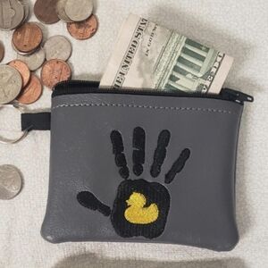 New Embroidered Coin Purse Jeep Wave with Duck- Homemade